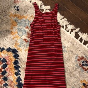 Topshop striped mini dress